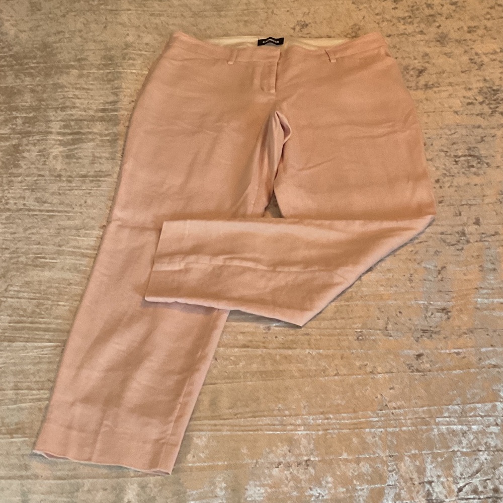 Express Chic Pink Ankle Pants